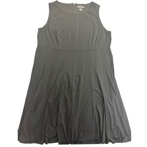 Jessica Howard‎ Womens Plus Size 20W Black Dress Sleeveless Fit & Flare Casual